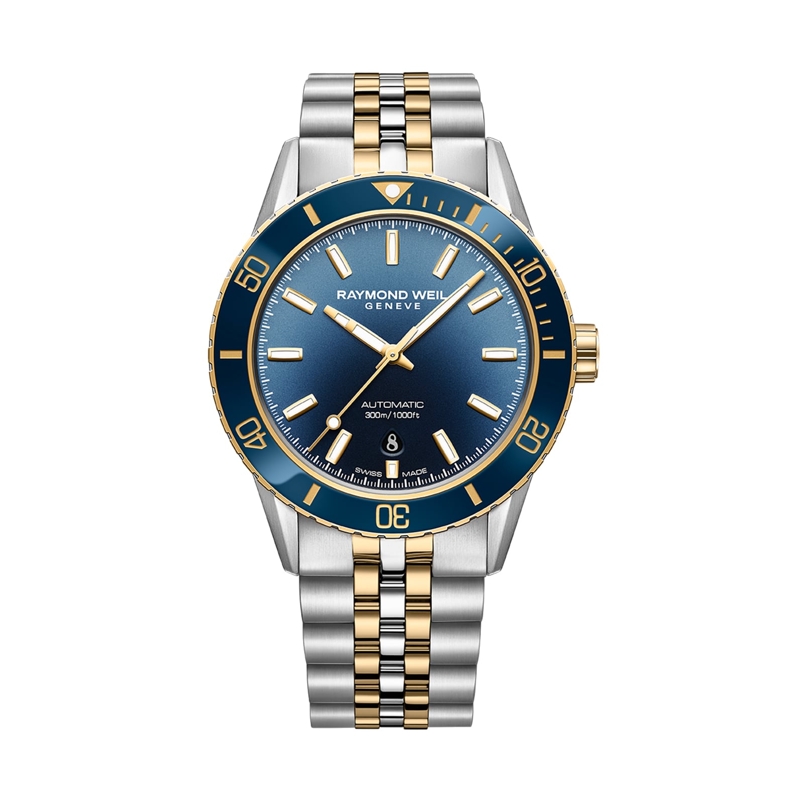 Raymond weil two sale tone mens watch