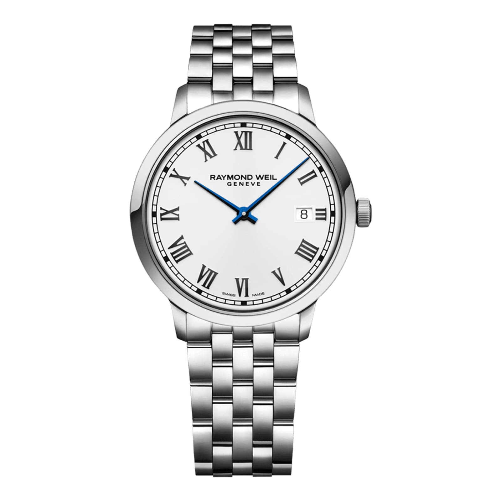 Raymond Weil Toccata 39mm Mens Watch White Stainless Steel