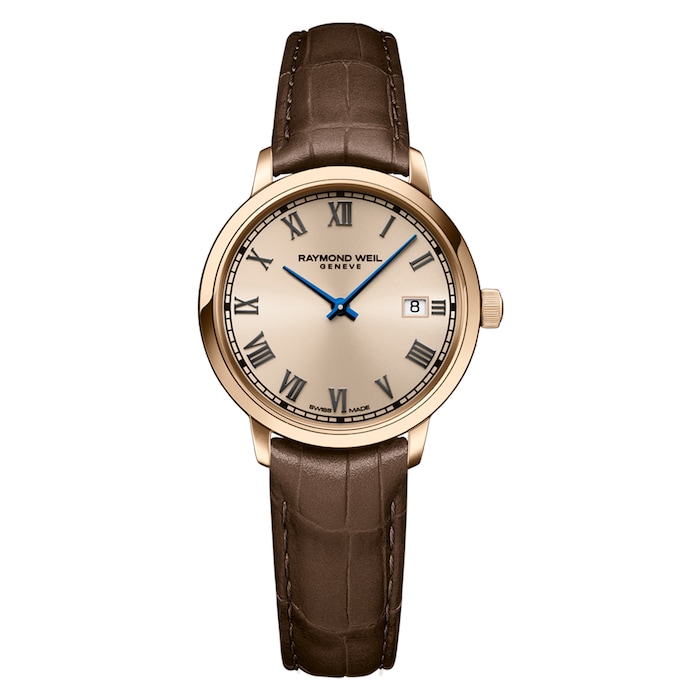 Raymond Weil Toccata Ladies Brown Leather Quartz Watch, 29 mm