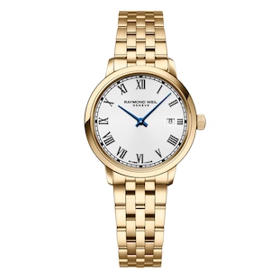 Raymond Weil Toccata Gold PVD Quartz 29mm Ladies Watch White
