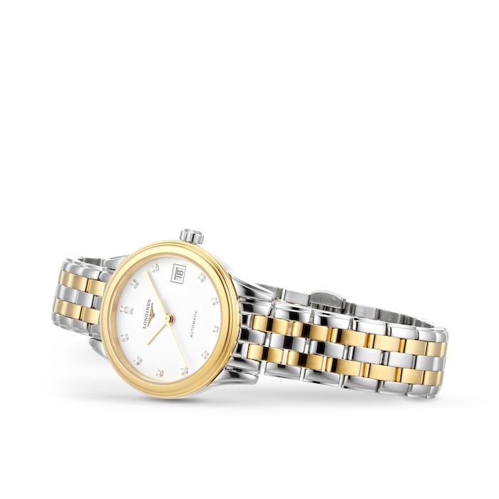 vuurwerk grens Arena Longines Flagship 26mm Diamond Dot Automatic Ladies Watch L42743277 |  Watches Of Switzerland US