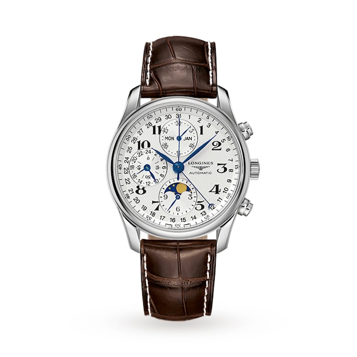 Longines Master Collection 40mm Chronograph With Moon Phase Mens Watch