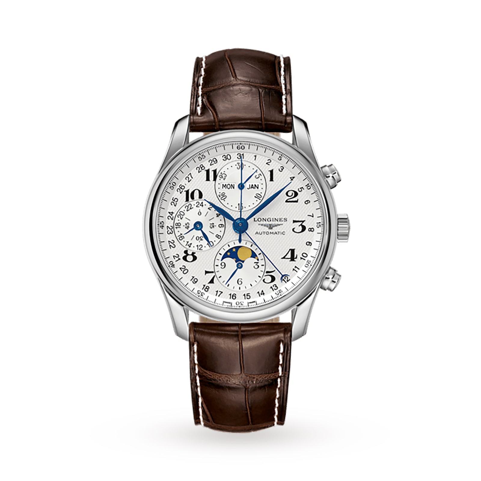 Longines Master Collection 40mm Chronograph With Moon Phase Mens Watch ...