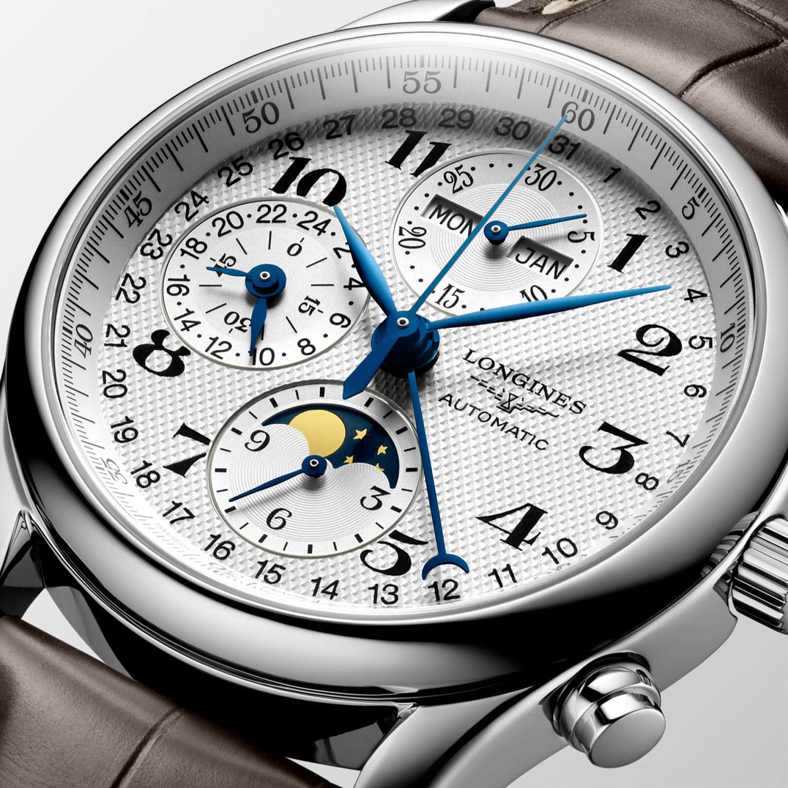 Master Collection 40mm Chronograph With Moon Phase Mens Watch