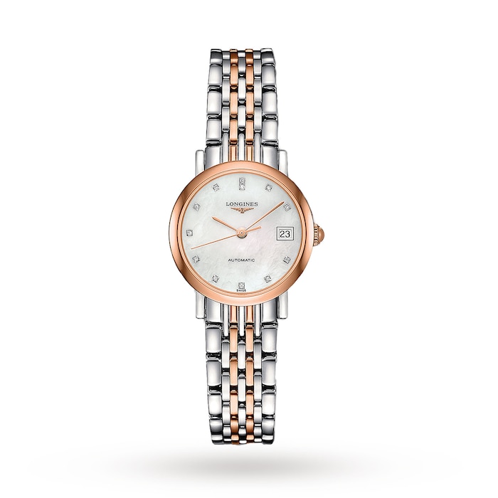 Longines Elegant 25.5mm Diamond Automatic Ladies Watch