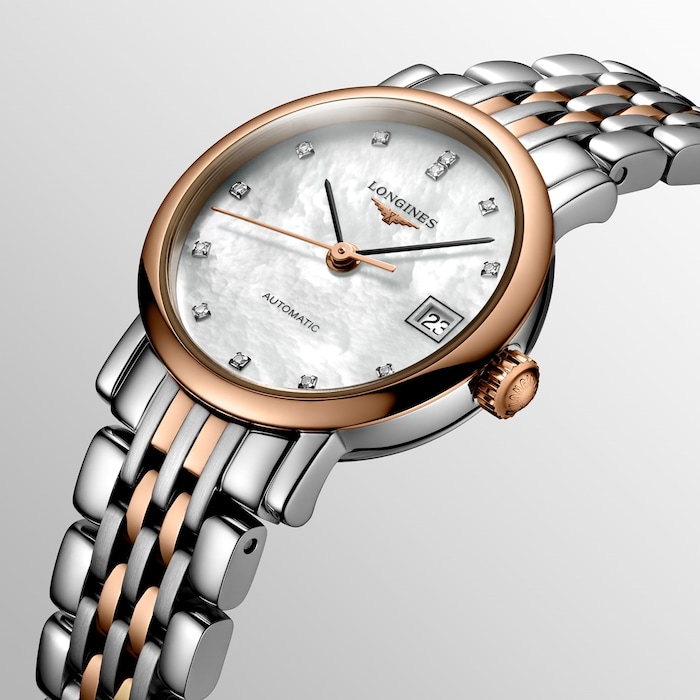 Longines Elegant 25.5mm Diamond Automatic Ladies Watch