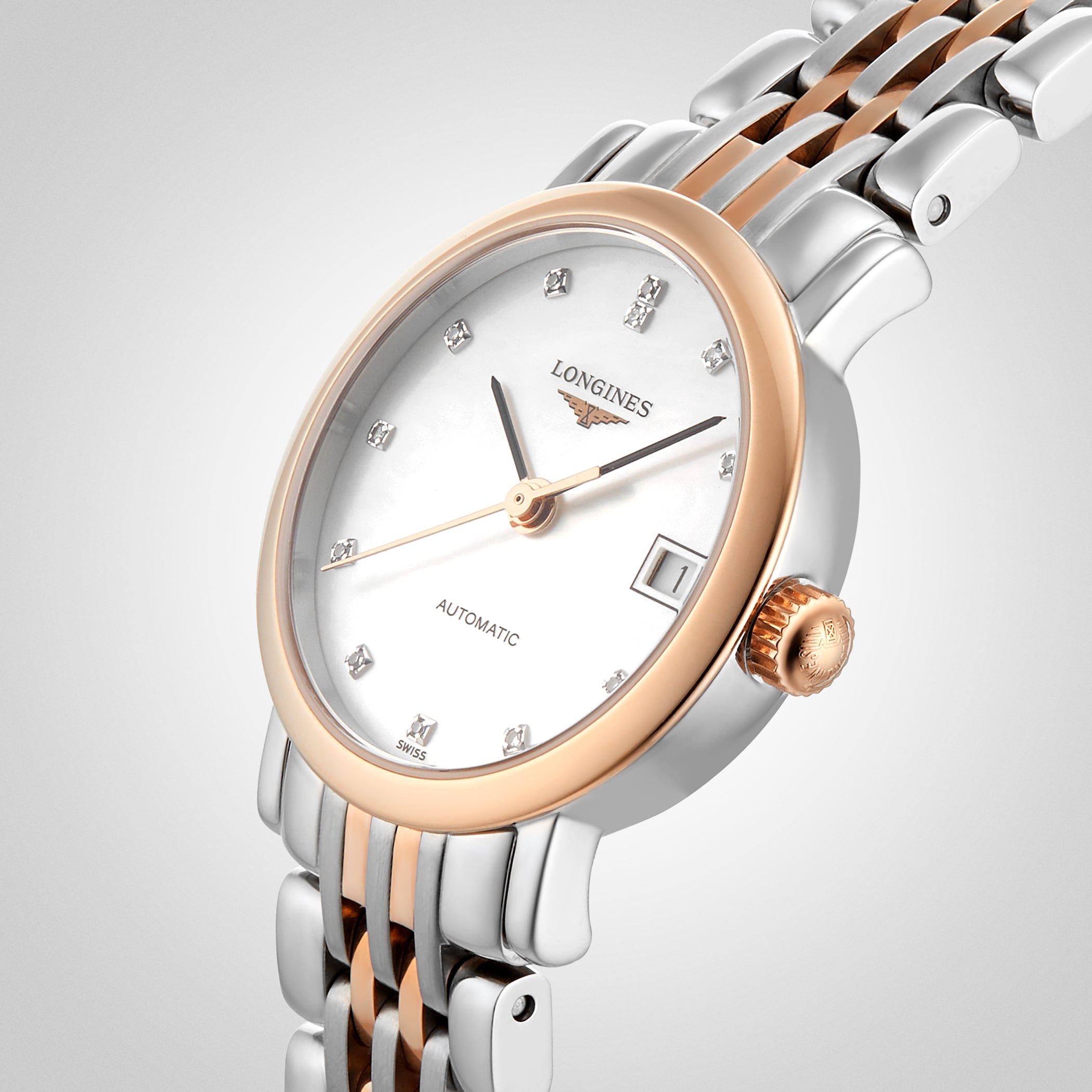 Longines Elegant 25.5mm Diamond Automatic Ladies Watch Longines Elegant 25.5mm Diamond Automatic Ladies Watch