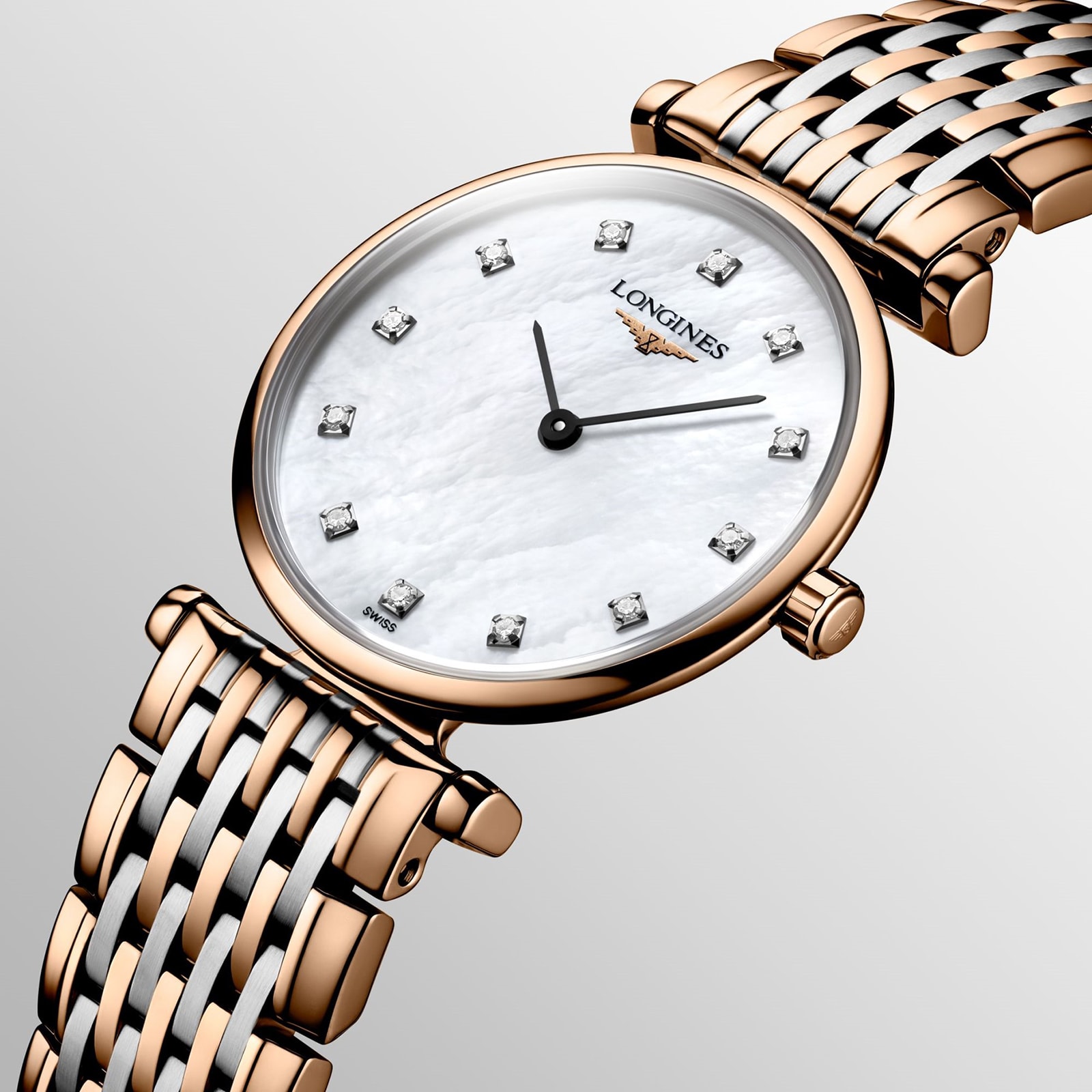 Longines La Grande Classique 24mm MOP Dial Stainless Steel/PVD Ladies Watch