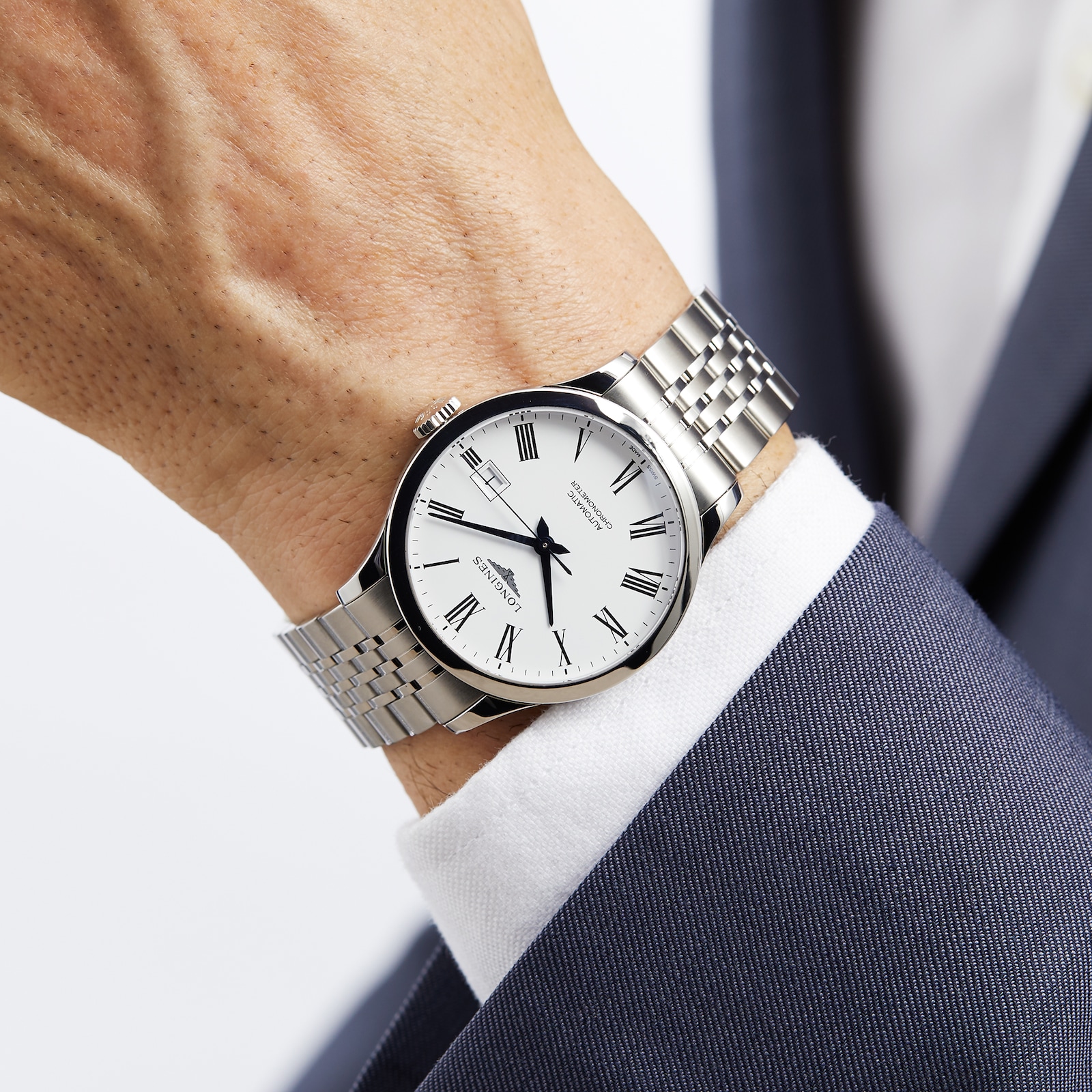 Longines Record 38mm Automatic Chronometer Mens Watch