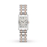 Longines DolceVita 21mm Stainless Steel with 18k Pink Gold Ladies Watch