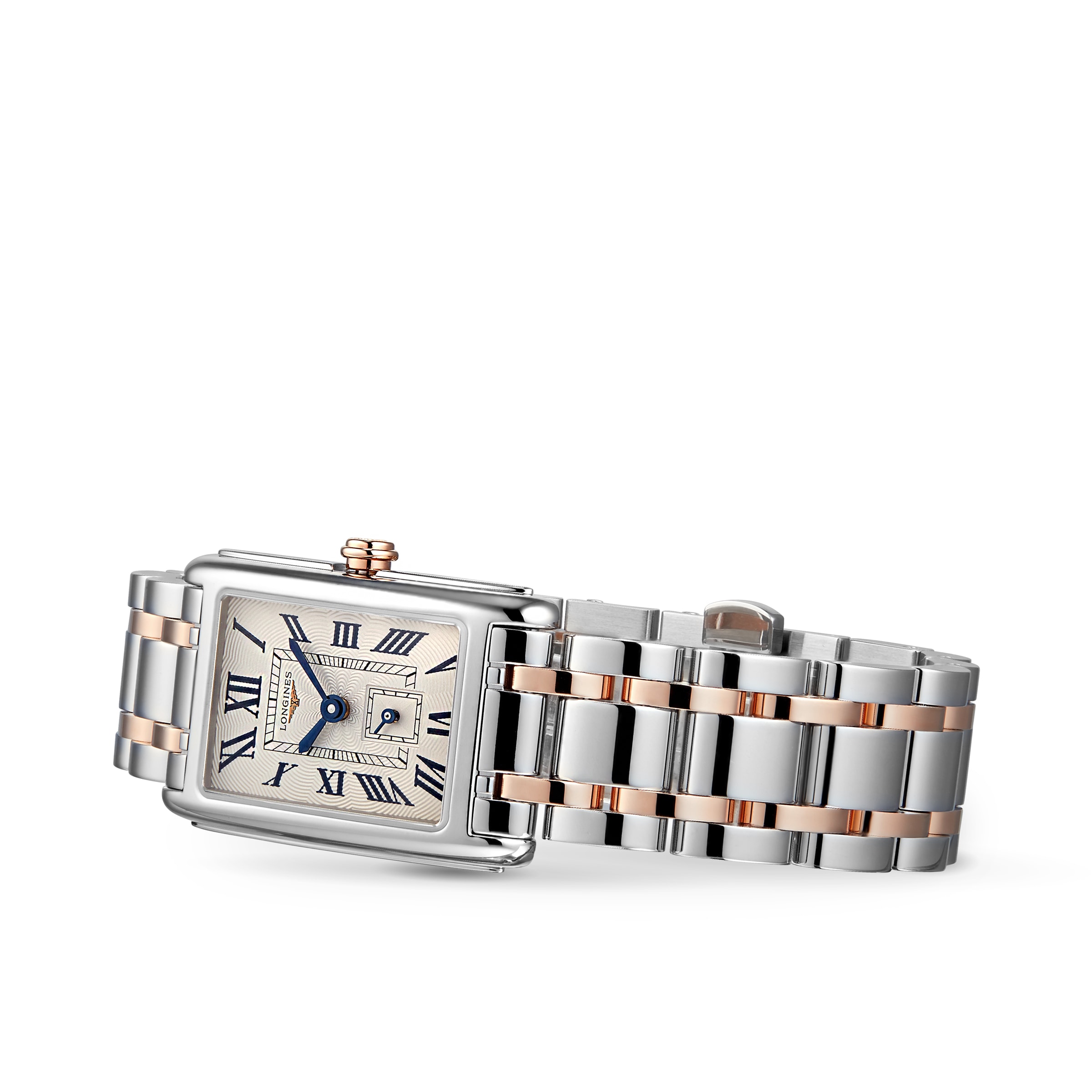 Longines DolceVita 21mm Stainless Steel with 18k Pink Gold Ladies