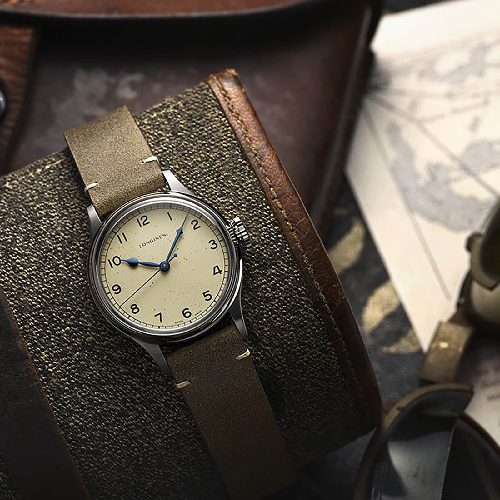 Longines military hotsell