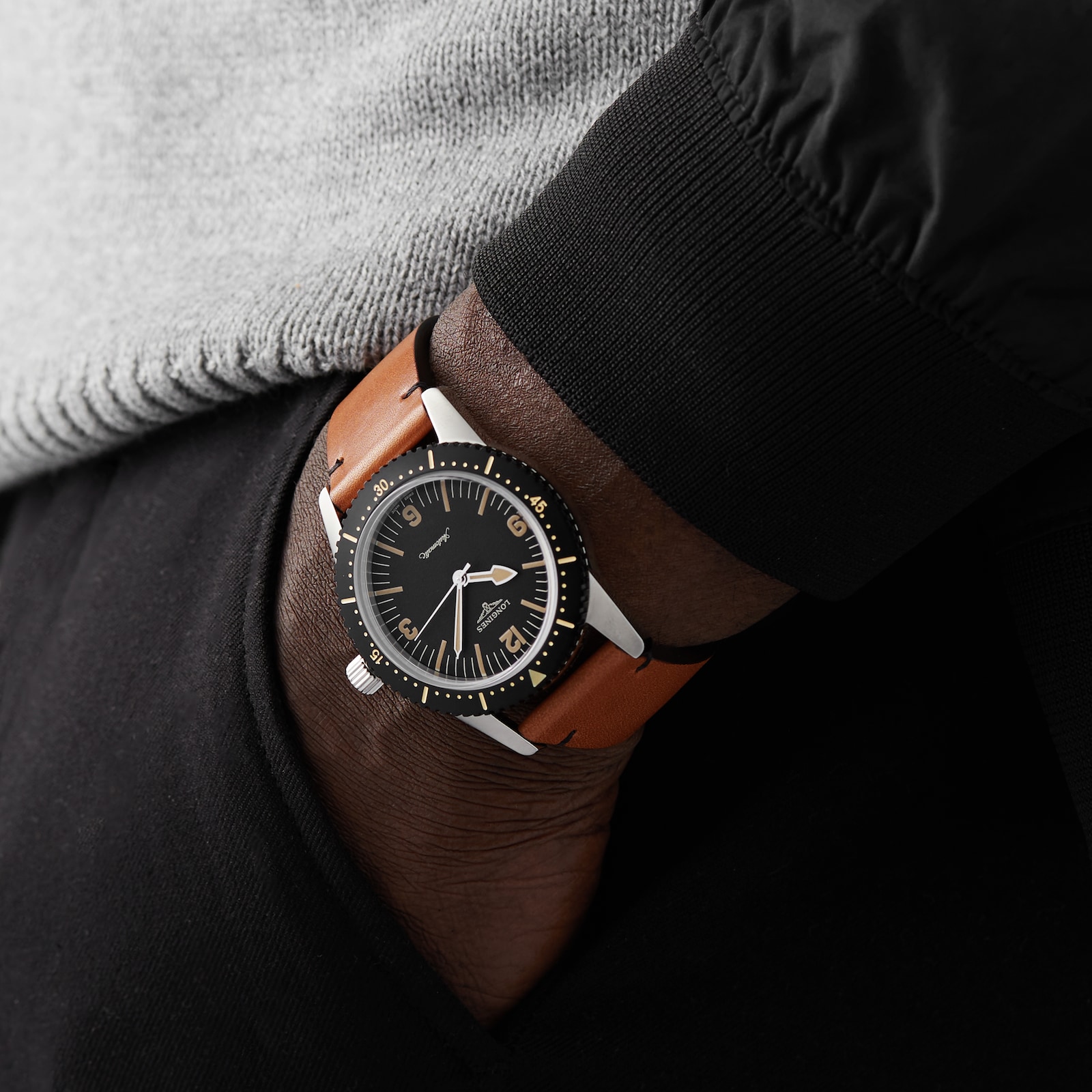 Longines Skin Diver 42mm Mens Watch