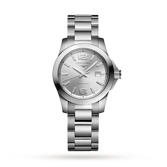 Longines Conquest 29.5mm Ladies Watch Sunray Silver Longines Conquest 29.5mm Ladies Watch Sunray Silver