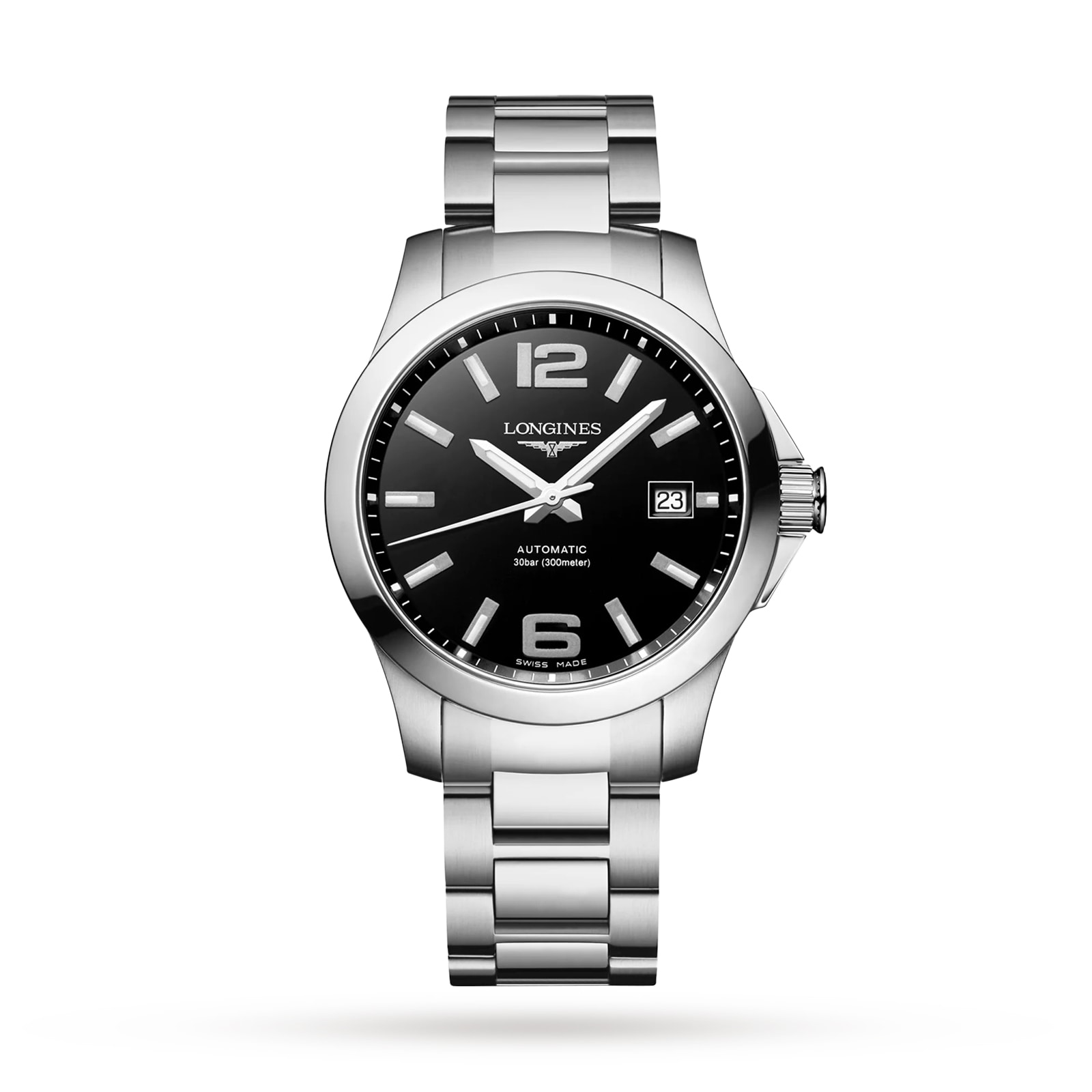 Longines Conquest 39mm Mens Watch Black L37764586 | Watches Of ...
