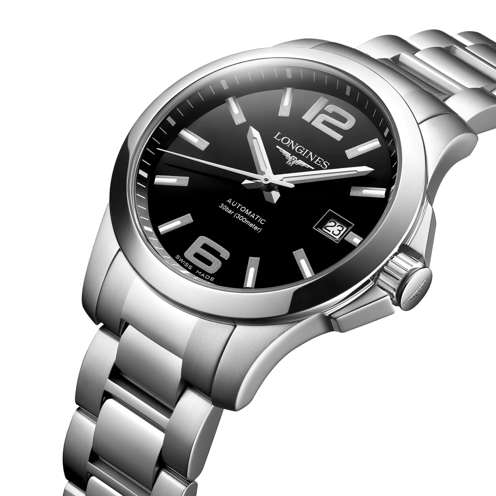 Longines Conquest 39mm Mens Watch Black L37764586 | Watches Of ...