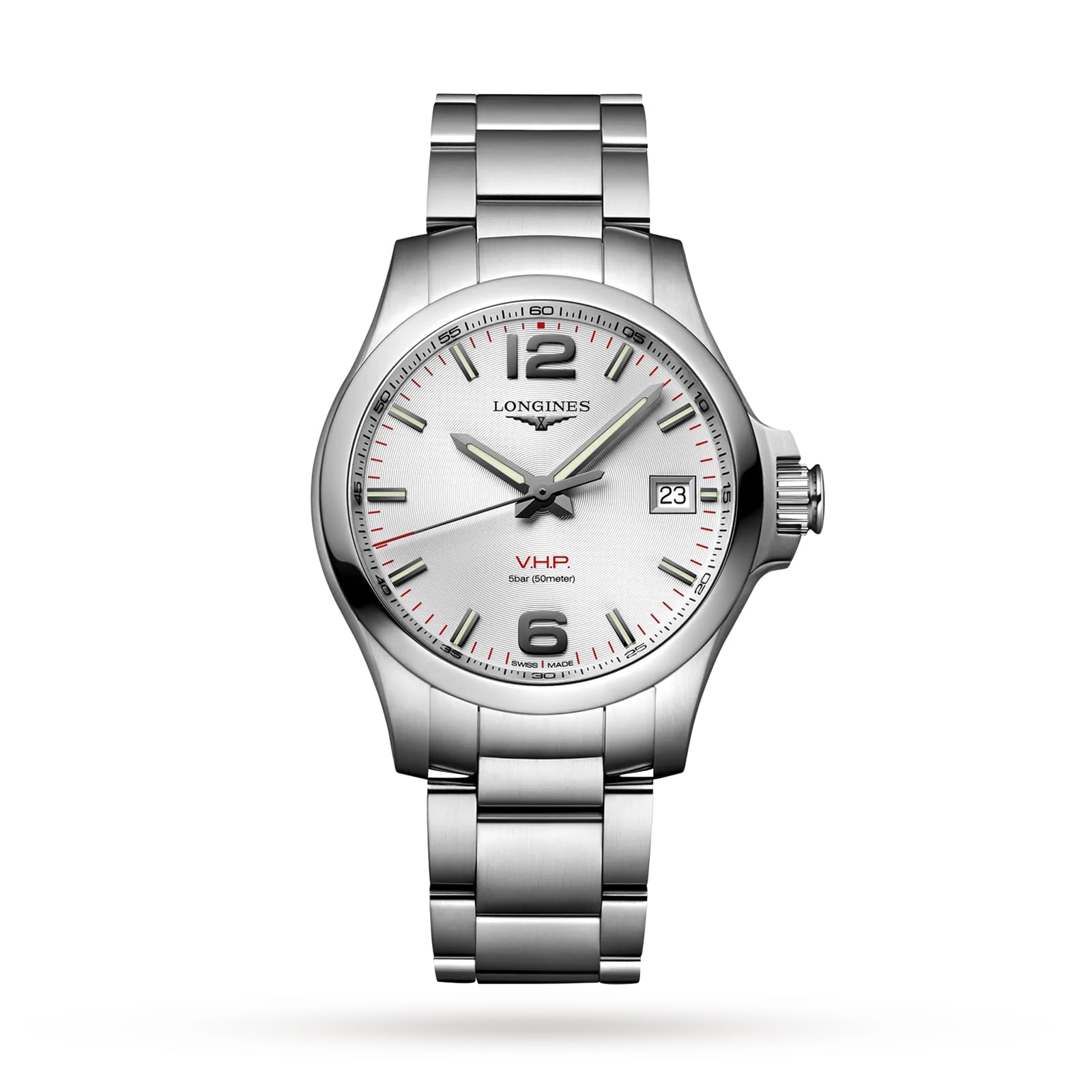 Longines Conquest V.H.P 41mm Mens Watch Silver L37164766 | Watches Of ...