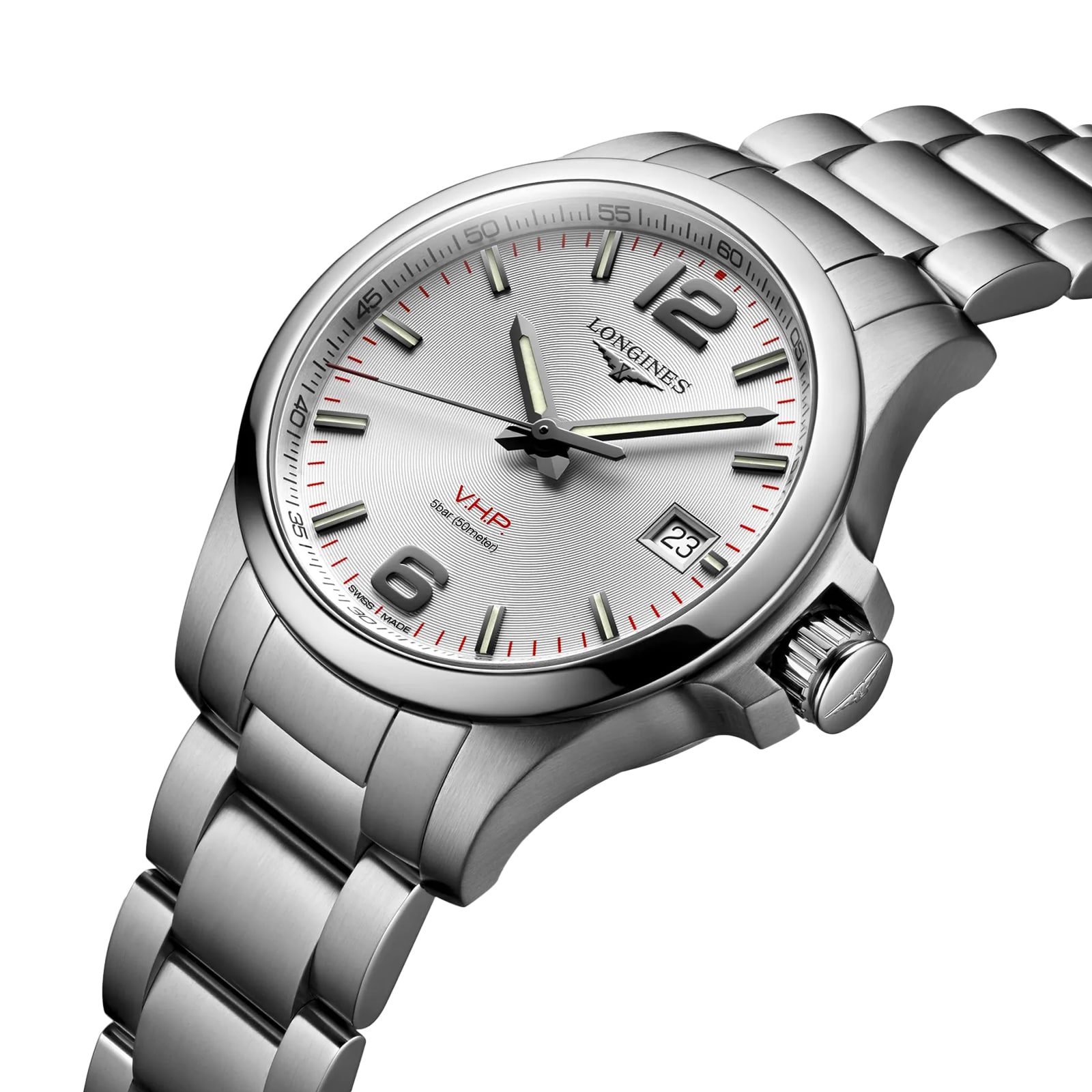 Longines Conquest V.H.P 41mm Mens Watch Silver Longines Conquest V.H.P 41mm Mens Watch Silver