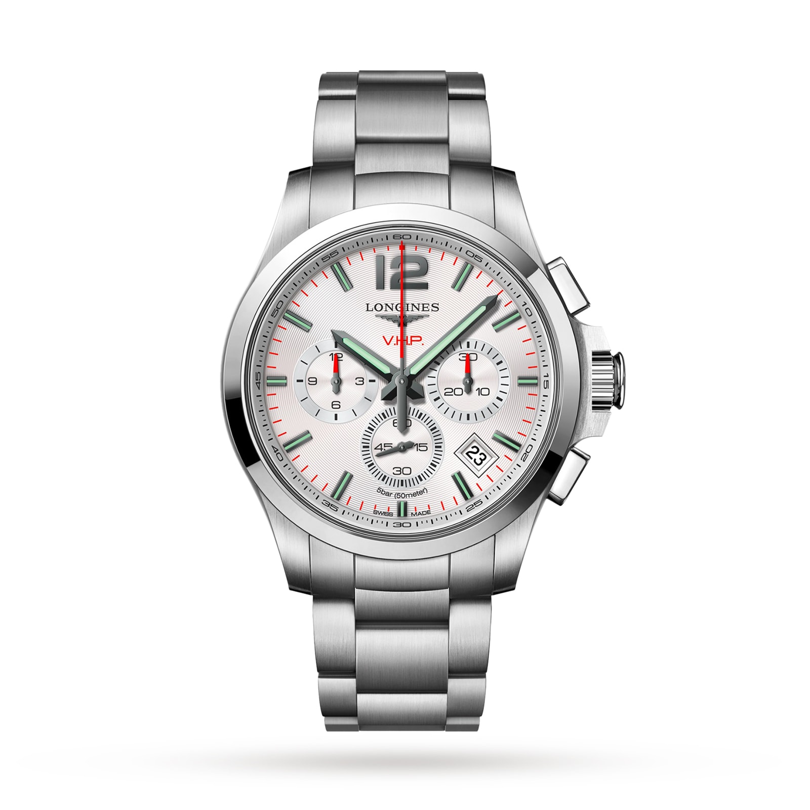 Longines Conquest V.H.P 42mm Mens Watch Silver Longines Conquest V.H.P 42mm Mens Watch Silver