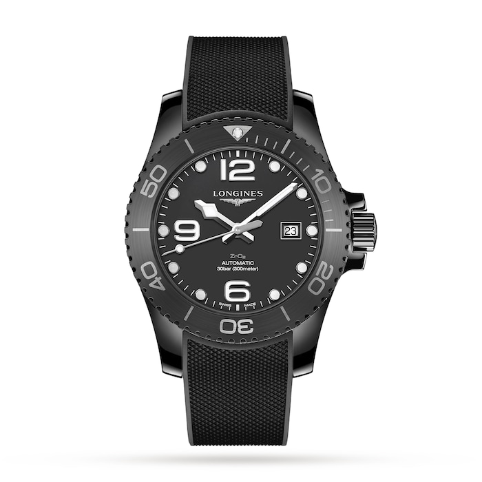 Longines All-black Ceramic Hydroconquest 43mm Automatic Mens Watch