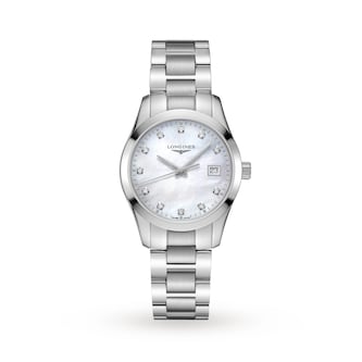 Longines Conquest Classic 34mm Mother Of Pearl Stainless Steel Ladies Watch Longines Conquest Classic 34mm Mother Of Pearl Stainless Steel Ladies Watch