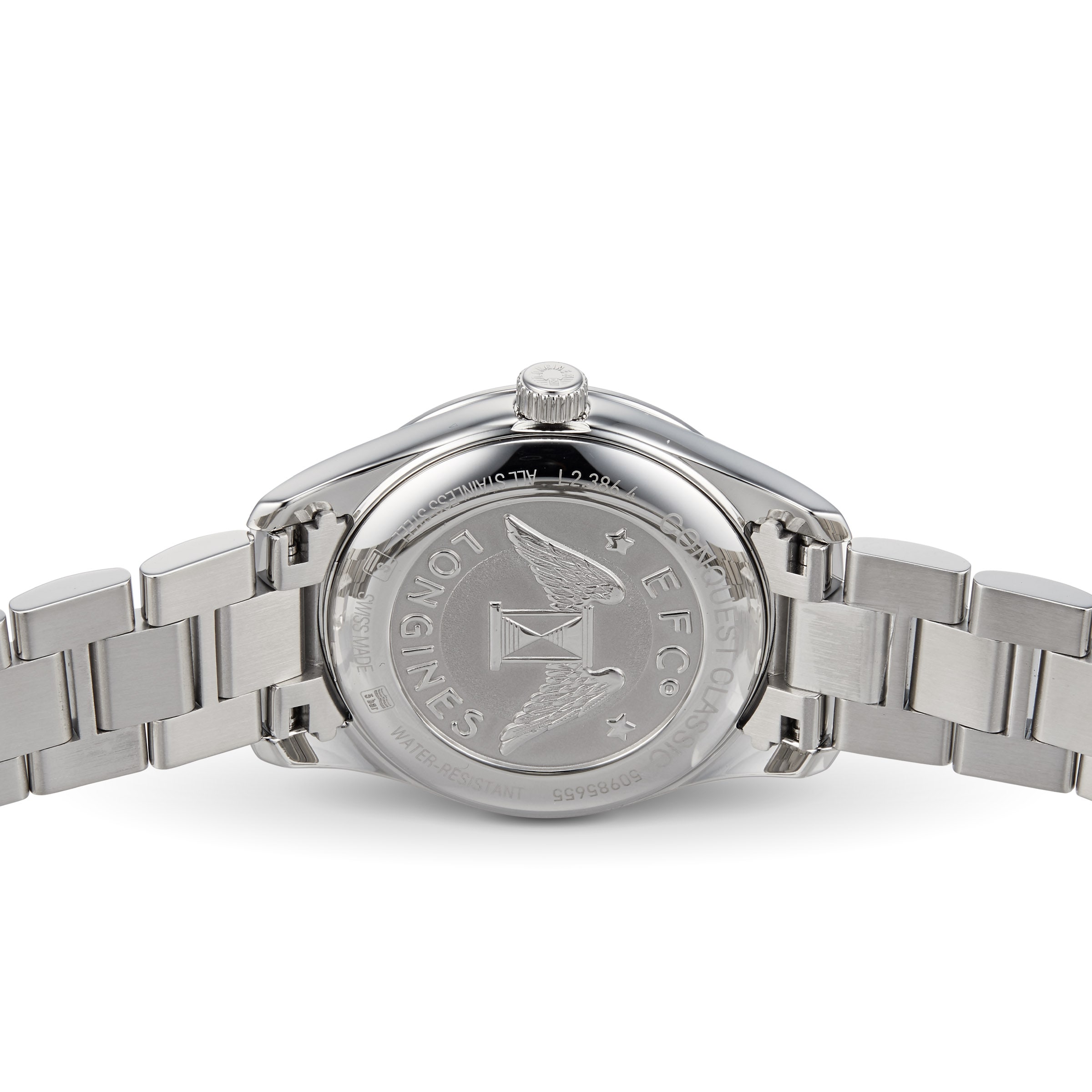 Longines Conquest Classic 34mm Mother Of Pearl Stainless Steel