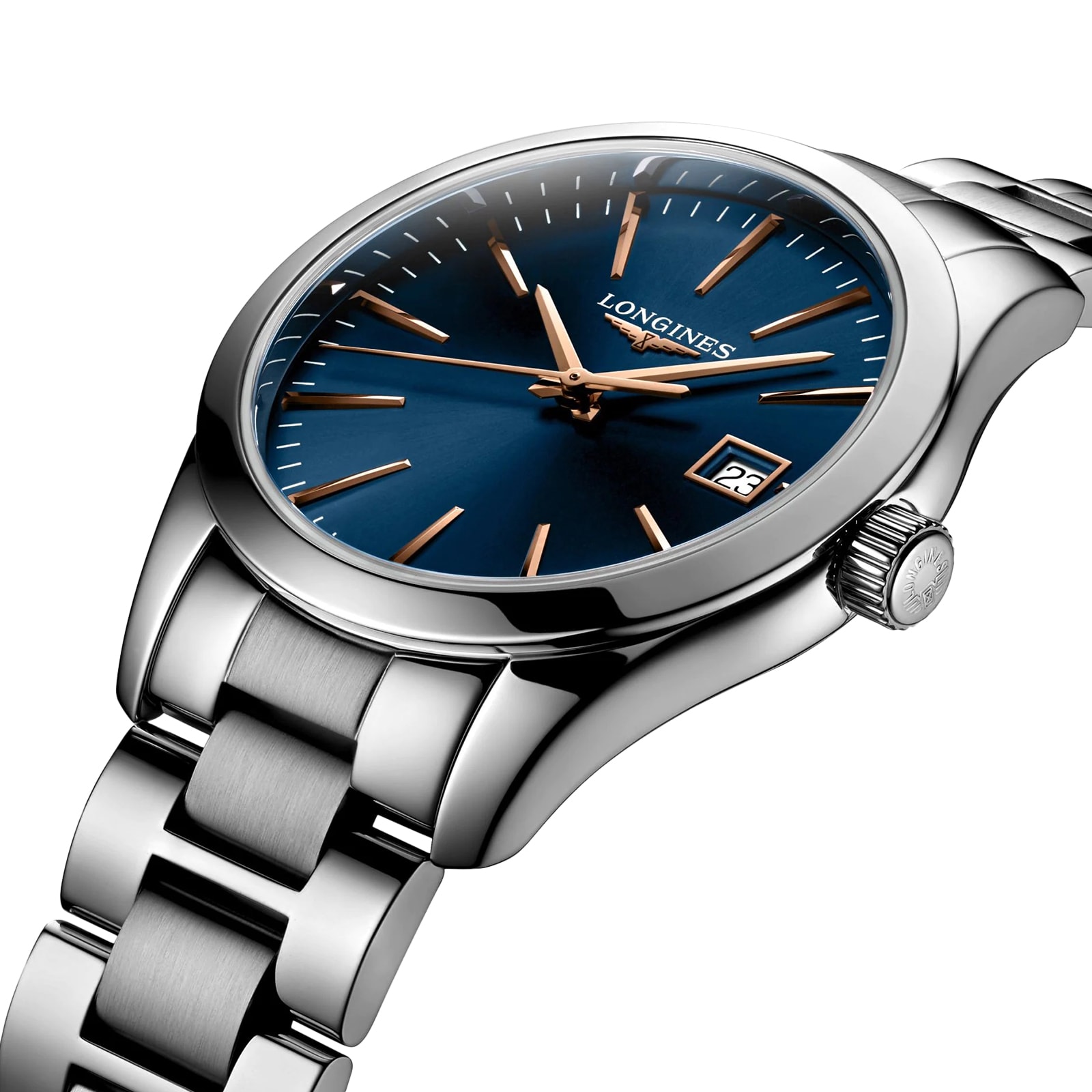 Longines Conquest Classic 34mm Ladies Watch Blue