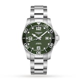 Longines HydroConquest 41mm Stainless Steel Mens Watch - Green