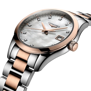 Longines Conquest Classic 34mm Ladies Watch White