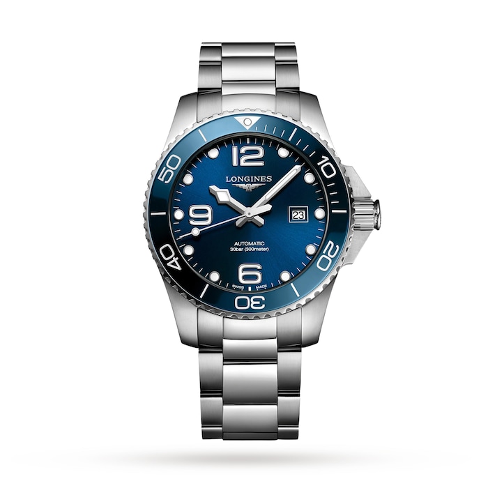 Longines HydroConquest 43mm Mens Watch Blue