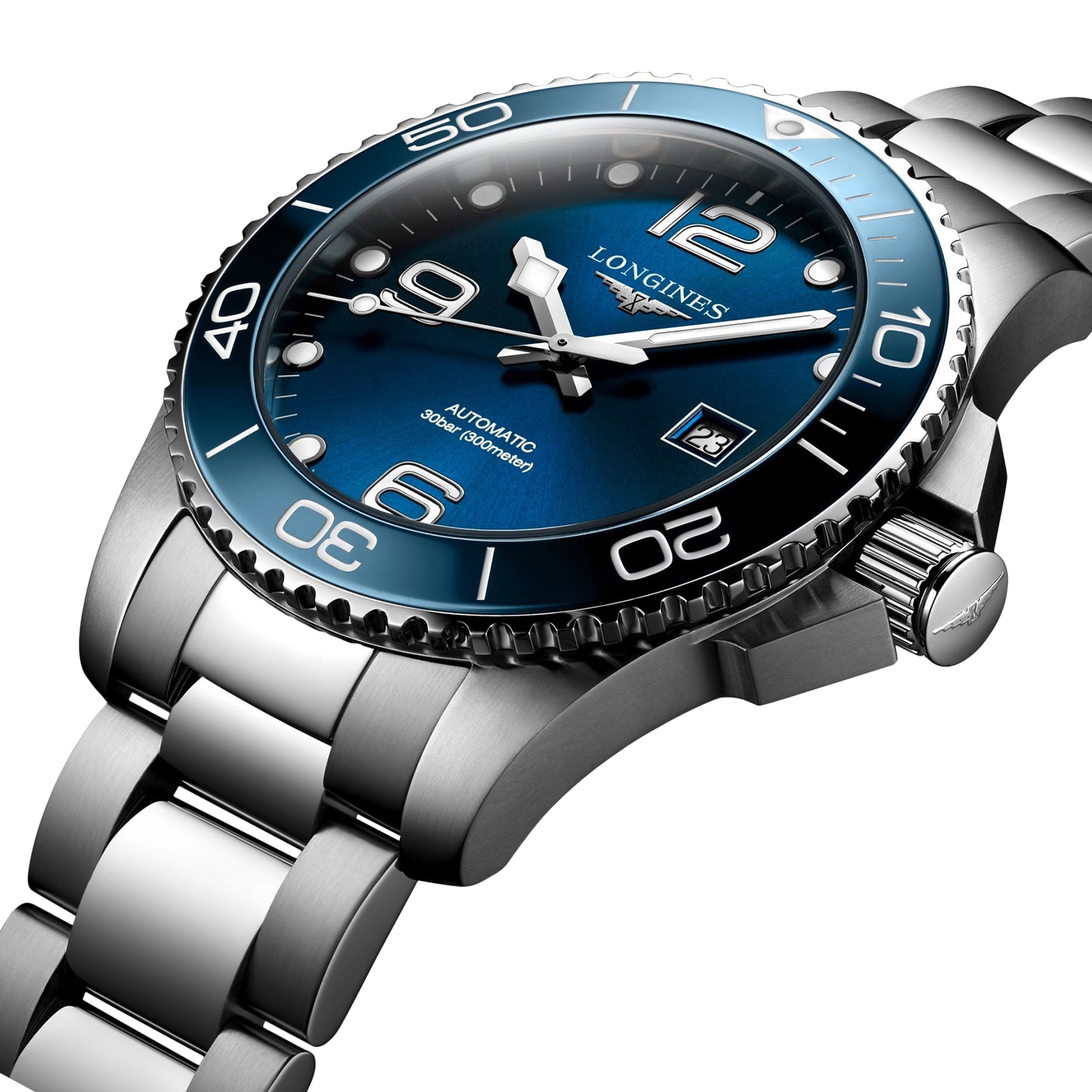 Longines HydroConquest 43mm Mens Watch Blue