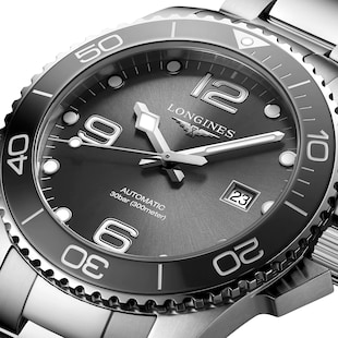 Longines HydroConquest 43mm Mens Watch Grey