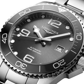 Longines HydroConquest 43mm Mens Watch Grey