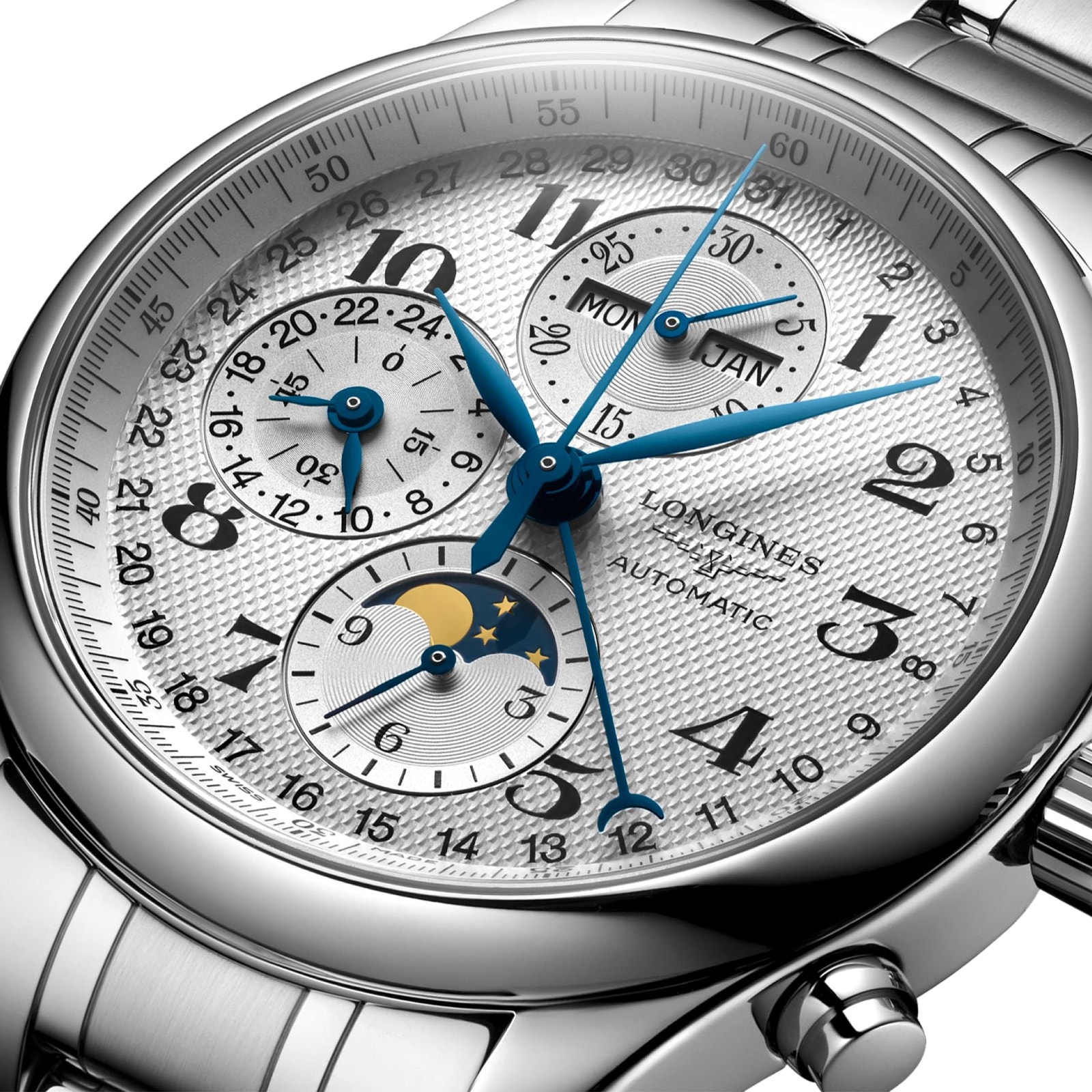 Longines Master Collection 42mm Mens Watch Silver