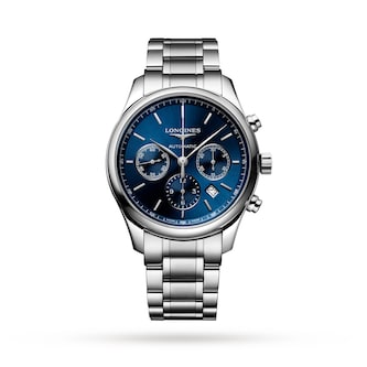 Longines Master Collection 42mm Mens Watch Sunray Blue