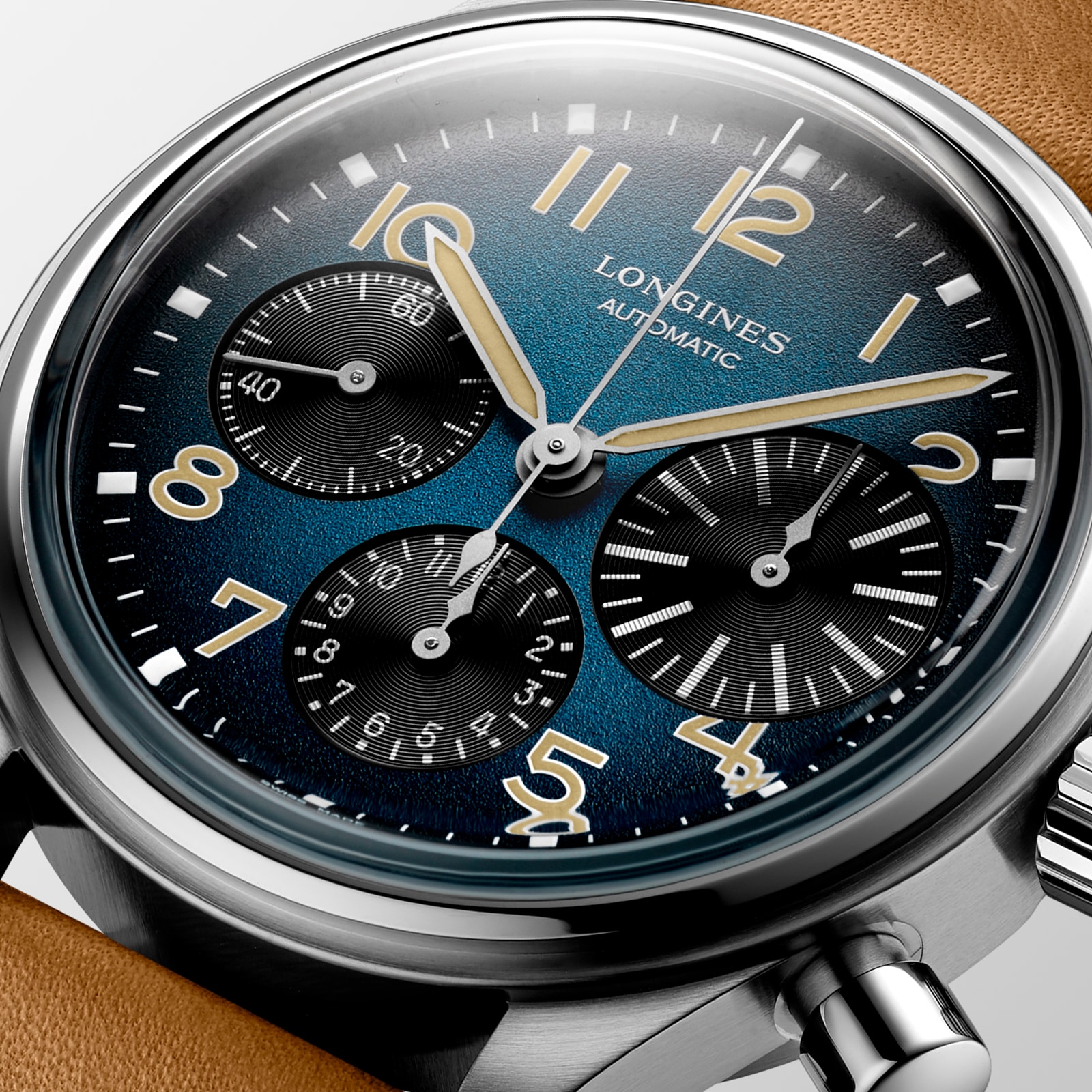 Longines big eye discount chrono