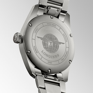 Longines Spirit Titanium 40mm Mens Watch Grey