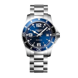 Longines HydroConquest 41mm Mens Watch Blue