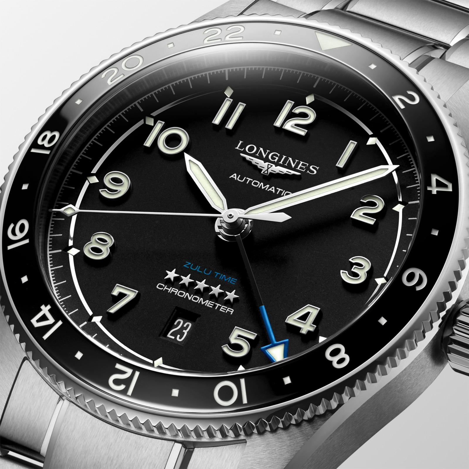 Longines Spirit Zulu Time Pioneering time zones 42mm L38124536