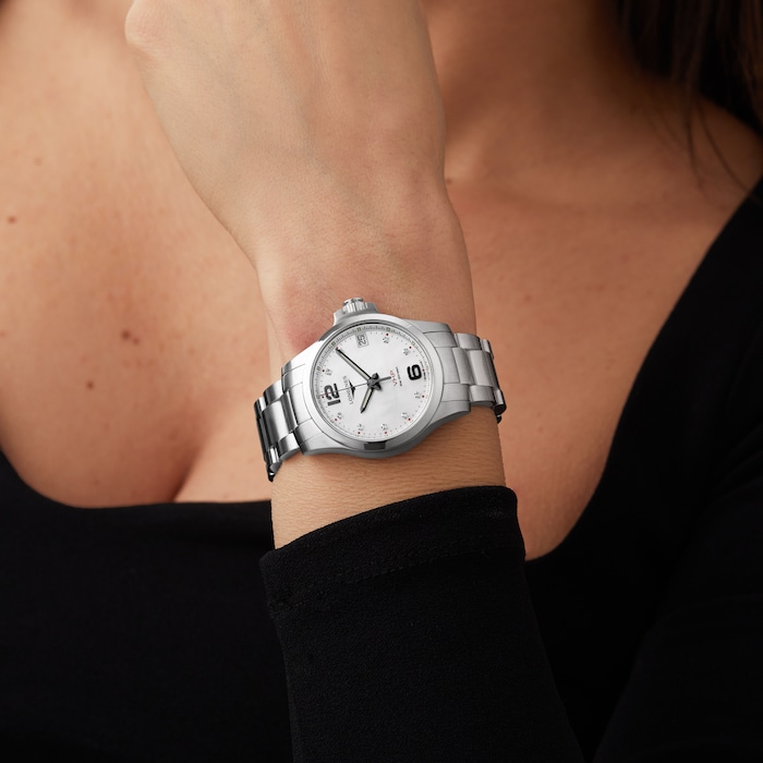 Longines Conquest VHP 36mm MOP Dial Ladies Watch