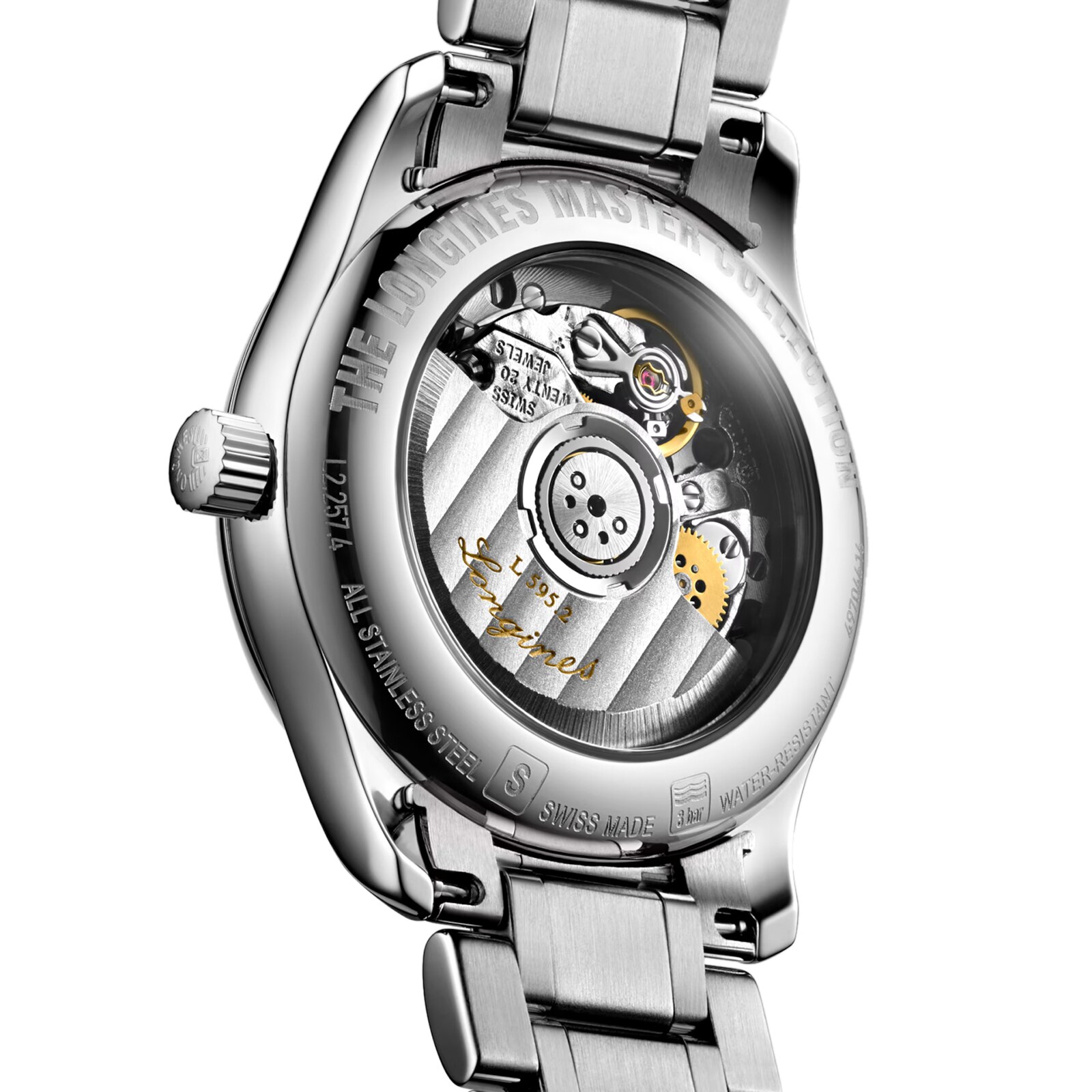 Longines Master Collection 29mm Ladies Watch White Mother Of Pearl