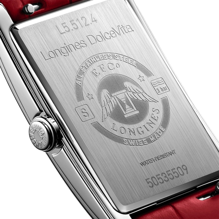 Longines DolceVita 37mm Ladies Watch Red