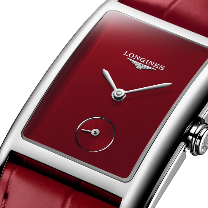 Longines DolceVita 37mm Ladies Watch Red