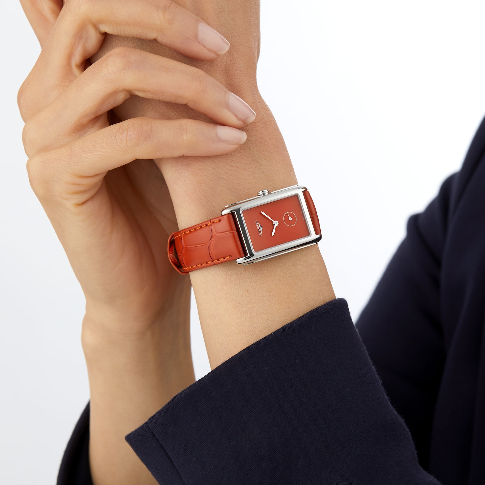 Longines DolceVita 37mm Ladies Watch Orange