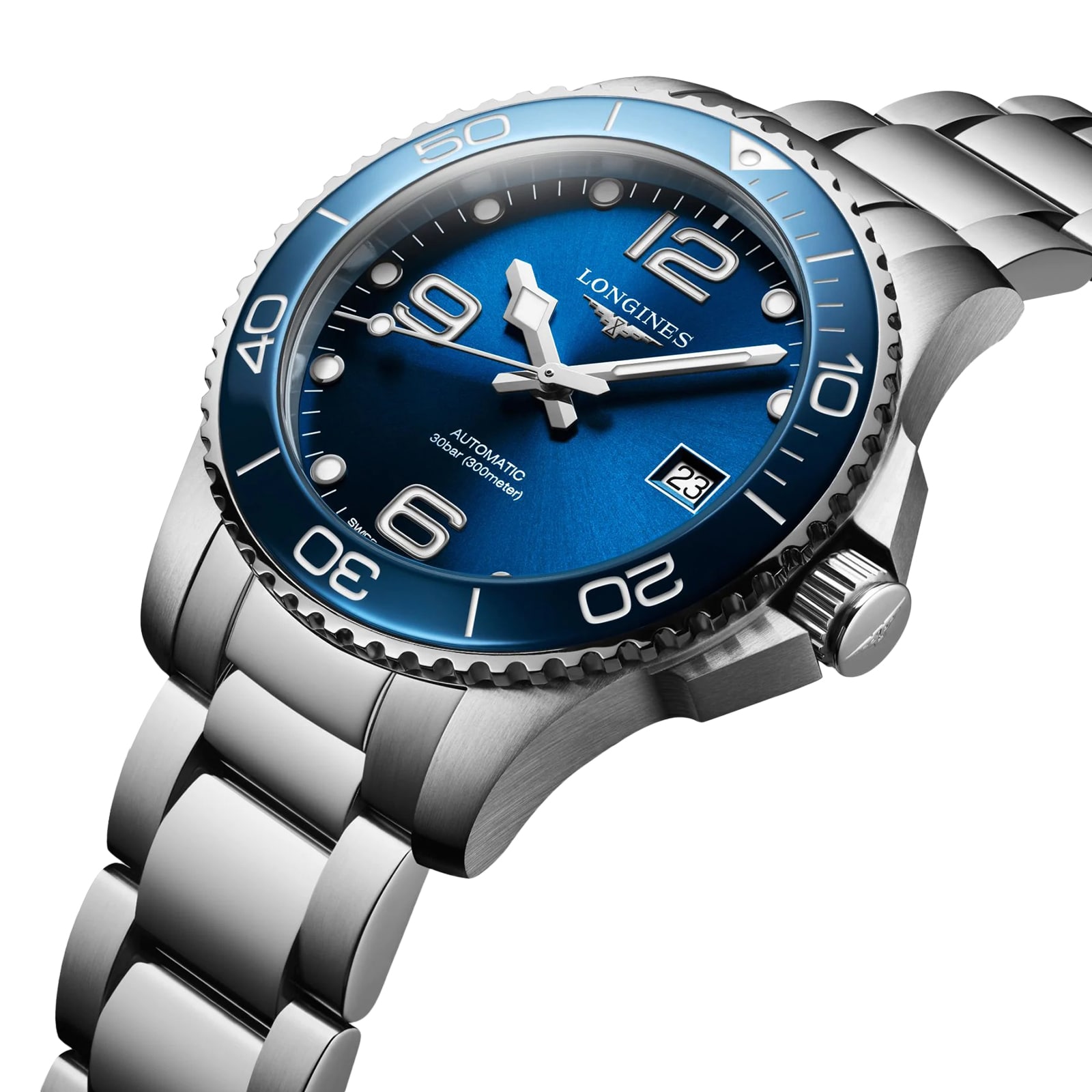 Longines HydroConquest 39mm Mens Watch Blue L37804966 Watches Of