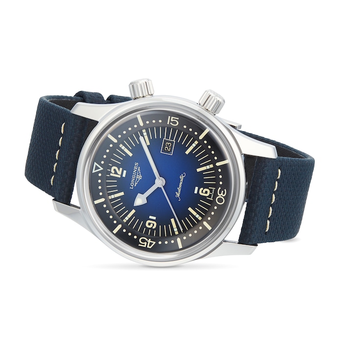 Longines Legend Diver 36mm Mens Blue Watch