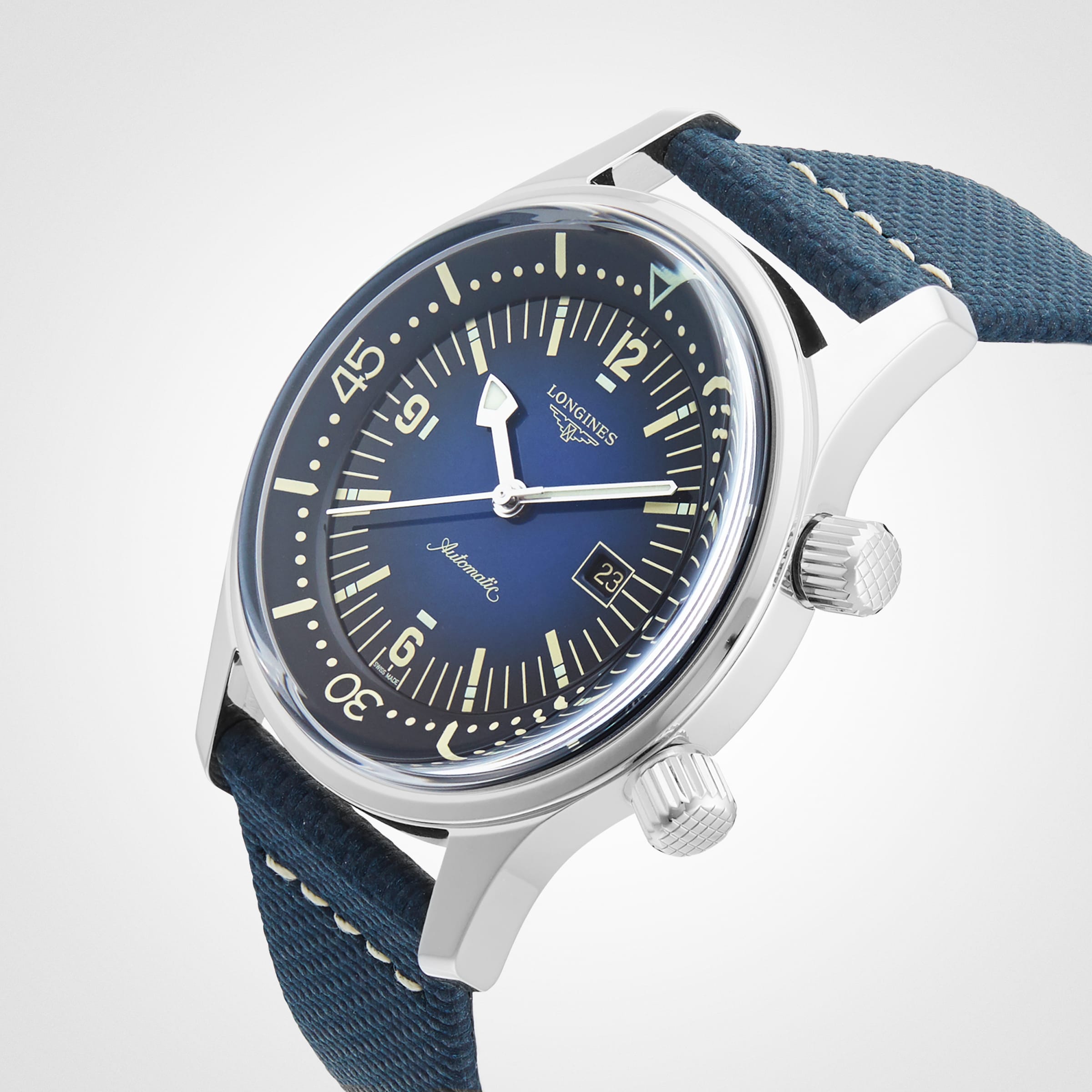 Longines legend diver online blue dial