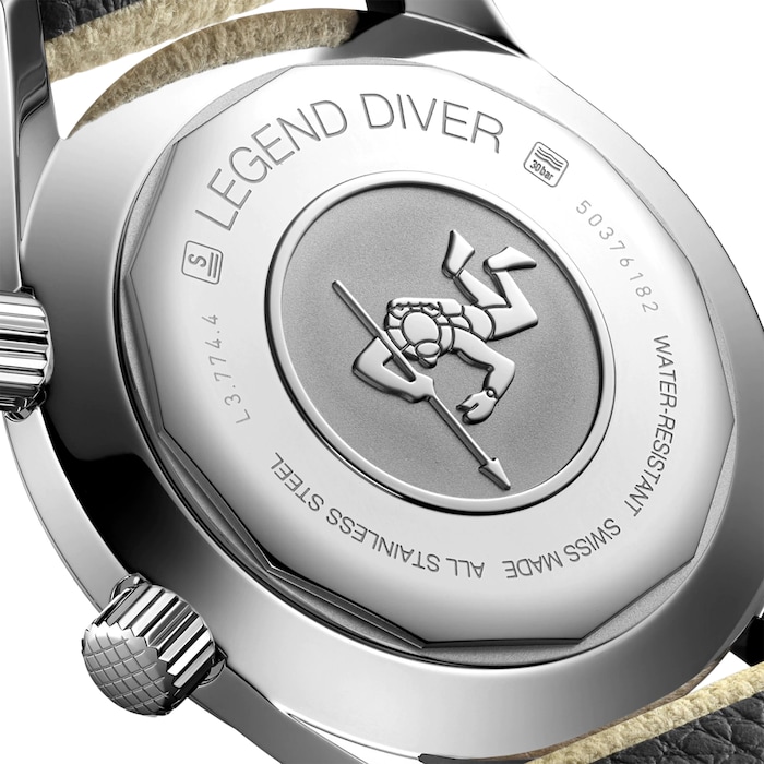 Longines Legend Diver 42mm Mens Watch Beige