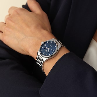 Longines Master Collection 34mm Ladies Watch Blue Longines Master Collection 34mm Ladies Watch Blue