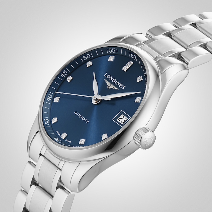 Longines Master Collection 34mm Ladies Watch Blue